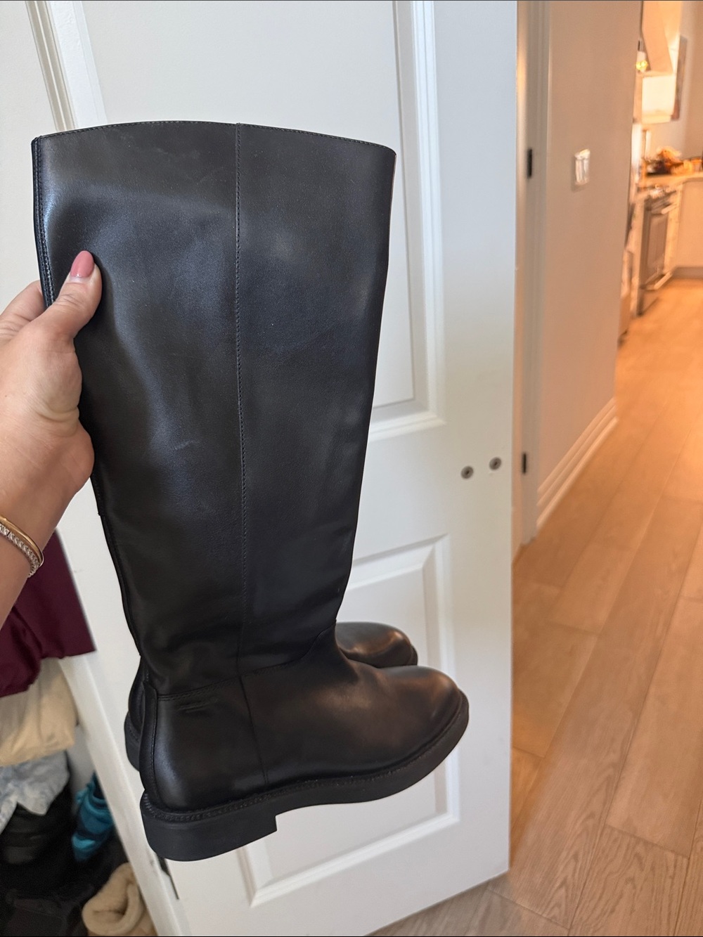 Vagabond Tall Black Leather Knee-High Boots
